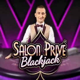 Blackjack Salon Privé slot logo by Ezugi at Casea Casino
