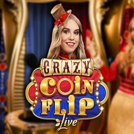 Crazy Coin Flip logo by Evolution Casea Casino